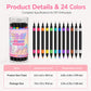 ⏳Time-Limited Special⏰24 Colors Dual Ended Nail Art Pens Set🪄🎨