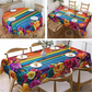 ⏳Time-Limited Special⏰Waterproof Floral Print Tablecloth for Dining & Parties