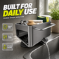 ⏳Time-Limited Special⏰Stainless Steel Kitchen Sink Suction Cup Organizer
