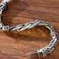 ⏳Time-Limited Special⏰Men's Retro Mantra Bracelet – Six-Syllable Design, Stylish & Meaningful – Vintage Silver Finish with Dual-Chain Look ✨