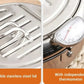 ⏳Time-Limited Special⏰201 Stainless Steel Tempura Fryer Pot – Thermometer, Drain Rack, Deep‑Body ✨