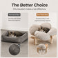 ⏳Time-Limited Special⏰Elevated Petal Shaped Wooden Pet Bed with Cushion – Orthopedic Support, Breathable Design & Durable Solid Wood – A Cozy Retreat for Your Furry Friend ✨