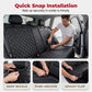 ⏳Time-Limited Special⏰Foldable Dog Car Seat‑ Quilted Waterproof Pet Travel Carrier, Safety Seatbelt Opening Design Portable Dog Booster Seat for Car Travel