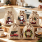 ⏳Time-Limited Special⏰Christmas Burlap Gift Bags with Drawstring, For gift giveaways＆party gifts🎅