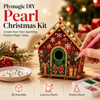 ⏳Time-Limited Special⏰3D Pearl Art Christmas Kit — Sparkling DIY Holiday Decor