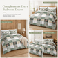 ⏳Time-Limited Special⏰All Season Brushed Floral Bedding Set – Soft, Reversible, Decorative ✨