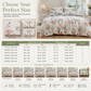 ⏳Time-Limited Special⏰All Season Brushed Floral Bedding Set – Soft, Reversible, Decorative ✨