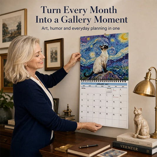⏳Time-Limited Special⏰📅2027 Funny Cat Meme Calendar