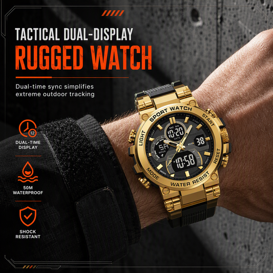 ⏳Time-Limited Special⏰Tactical Style 50M Waterproof Multifunctional Digital Sports Watch