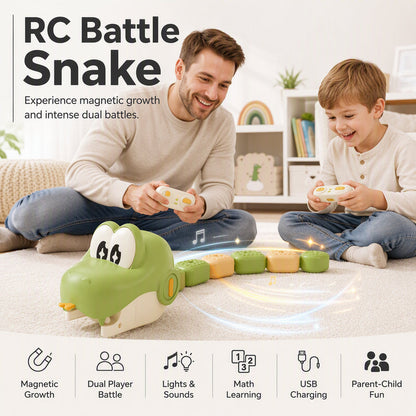 ⏳Time-Limited Special⏰Remote Control Snake Toy with Magnetic Splicing Segments
