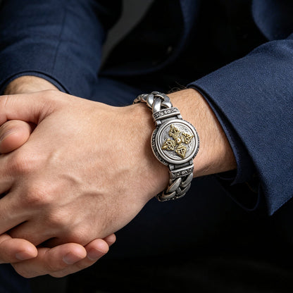 ⏳Time-Limited Special⏰Vintage Rotating Vajra Bracelet for Men – Retro Texture, Interactive Design, Stylish Gift 🧑