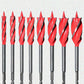 ⏳Time-Limited Special⏰8PCS 4-Flute Auger Drill Bit Set for Woodworking – Sharp, Stable, Efficient 🪵