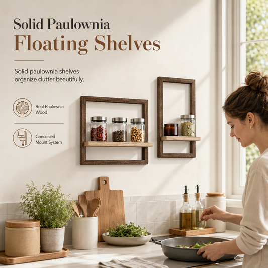 ⏳Time-Limited Special⏰Wood Wall-Mounted Floating Shelves🛍️