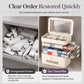 ⏳Time-Limited Special⏰Large Plastic Medicine Storage Box with Multi-Layer Divided Compartments Portable Family Emergency First Aid Organizer Box💊📦