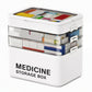 ⏳Time-Limited Special⏰Large Plastic Medicine Storage Box with Multi-Layer Divided Compartments Portable Family Emergency First Aid Organizer Box💊📦