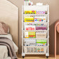 ⏳Time-Limited Special⏰Movable Bookshelf on Wheels: 5/6 Tiers, 45° Angled Shelves, Lockable Casters, Space-Saving Design📚