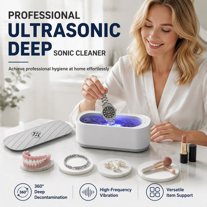 ⏳Time-Limited Special⏰Ultrasonic Cleaner — Sonic Cavitation, 300ml, Cordless & Rechargeable