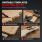 ⏳Time-Limited Special⏰Router Template – Round Corner R Angle Jig, CNC Machined Alloy & Non-Slip Stop Blocks – For Woodworking & Wardrobe DIY 🔧