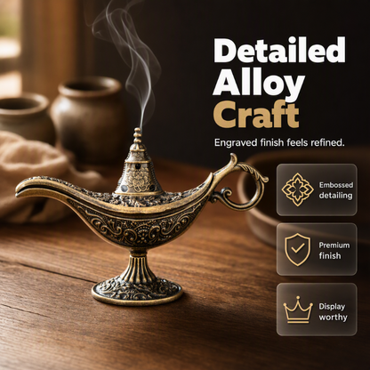 ⏳Time-Limited Special⏰Retro Aladdin Magic Lamp Incense Burner🪔✨