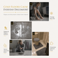 ⏳Time-Limited Special⏰4 Piece Faux Cashmere Absorbent Bathroom Rug Set with Rectangular Mat U Shaped Toilet Mat Toilet Lid Cover and Long Runner Rug 🧽