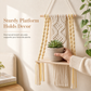 ⏳Time-Limited Special⏰Bohemian Hand Woven Macrame Wall Hanging Floating Shelf for Books and Plants Living Room Decor