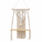 ⏳Time-Limited Special⏰Bohemian Hand Woven Macrame Wall Hanging Floating Shelf for Books and Plants Living Room Decor