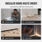 ⏳Time-Limited Special⏰DIY Wear Resistant Leather Under Door Draft Stopper Windproof and Insect Proof Bedroom Door Bottom Seal Strip🏠