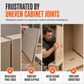 ⏳Time-Limited Special⏰Wardrobe Cabinet Side Filler Panel Installation Locator and Stepped Positioning Plate for Precise Hole Alignment