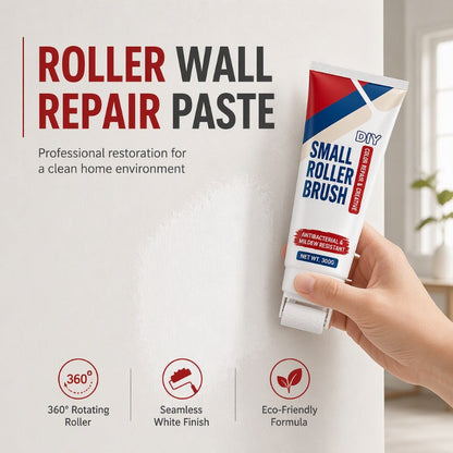 ⏳Time-Limited Special⏰Waterproof Wall Repair Paste with Integrated Small Roller Brush