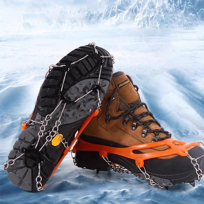⏳Time-Limited Special⏰Anti-Slip Crampons – Stainless Steel Spikes, Quick-On & Multi-Sport – For Hiking, Climbing & Snow Traction 💪