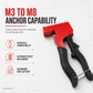 ⏳Time-Limited Special⏰Manual Rivet Nut Gun and Petal Nut Tightening Tool for M3-M8 Hollow Wall Anchors⚒️