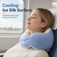 ⏳Time-Limited Special⏰U-Shaped Memory Foam Travel Neck Pillow – Cooling Ice Silk Cover, Magnetic Buckle & 360° Ergonomic Neck Support for Maximum Comfort on Planes, Trains and at the Office ✨🛫