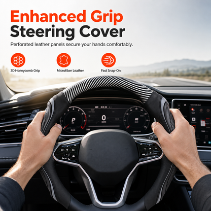 ⏳Time-Limited Special⏰Universal Carbon Fibre Steering Wheel Cover – Refresh Your Daily Drive ✨