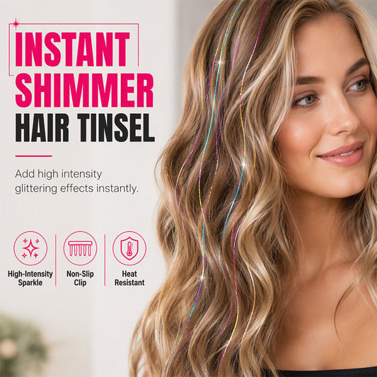 ⏳Time-Limited Special⏰Sparkle Clip-In Hair Tinsel ✨ | Easy Clip On, No Hair Damage