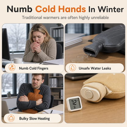⏳Time-Limited Special⏰Portable Rechargeable Graphene Hand Warmer – Waterless Explosion-Proof, Plush Velvet ✨
