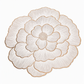 ⏳Time-Limited Special⏰Nordic Style Metallic Peony Flower PVC Placemat | Heat Resistant Non Slip Waterproof Dining Table Mat🍽️💛🌹