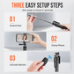 ⏳Time-Limited Special⏰Extendable Selfie Stick Tripod with Bluetooth Remote Control and Handheld Phone Gimbal Stabilizer for Live Streaming and Photography