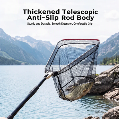 ⏳Time-Limited Special⏰Aluminum Alloy Telescopic Folding Triangular Fishing Landing Net Floating Reinforced Hand Net for Lure Fishing