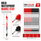 🎁2026 New Arrivals 50% OFF💥10-Pack Dual Long Head Permanent Marker Pens Waterproof Oil-Based Deep Hole Scribing Markers for Woodworking