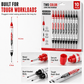 🎁2026 New Arrivals 50% OFF💥10-Pack Dual Long Head Permanent Marker Pens Waterproof Oil-Based Deep Hole Scribing Markers for Woodworking