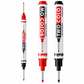 🎁2026 New Arrivals 50% OFF💥10-Pack Dual Long Head Permanent Marker Pens Waterproof Oil-Based Deep Hole Scribing Markers for Woodworking