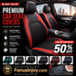⏳Time-Limited Special⏰9-Piece Quilted Faux Leather Seat Covers – Car Interior Accessory ⏰