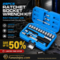 ⏳Time-Limited Special⏰29pcs Core Ratchet Socket Wrench Kit – Chrome‑vanadium steel, 11 sockets & 10 bits. Perfect for car repairs & DIY – save on garage bills! 🛠️✨